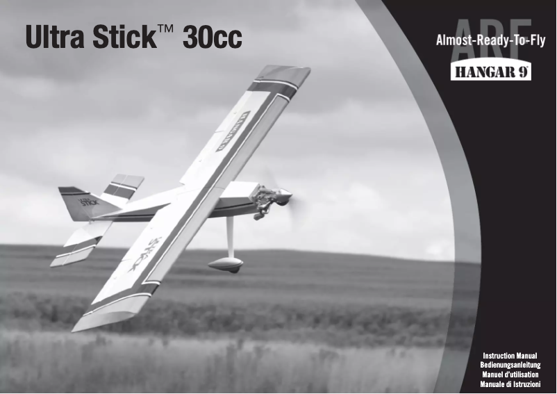 Image de la première page du manuel de l'appareil Ultra Stick 30cc