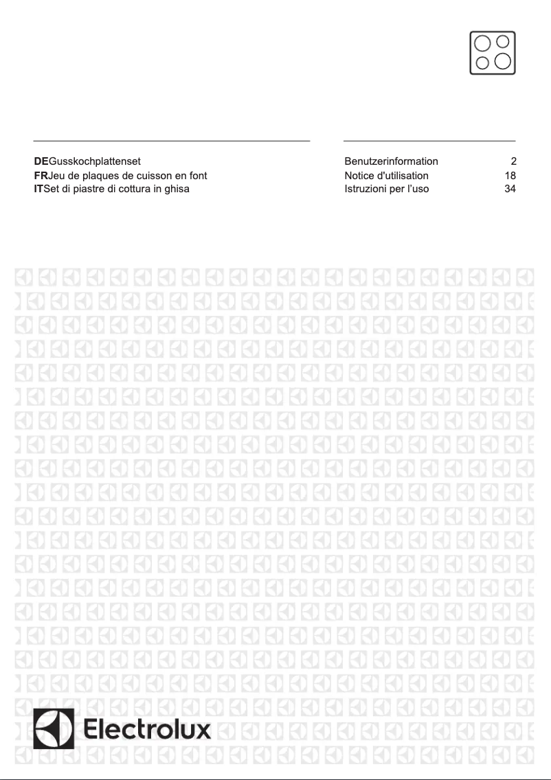 Page n°1 - Manuel utilisateur Electrolux PS+B423