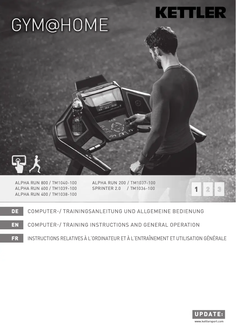 Image de la première page du manuel de l'appareil Alpha Run 400