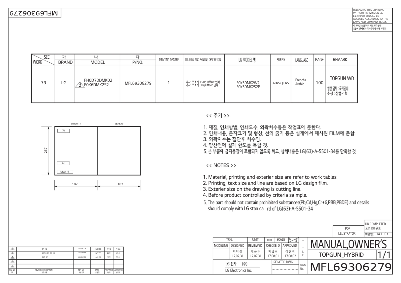 Image de la première page du manuel de l'appareil F0K6DMK2S2