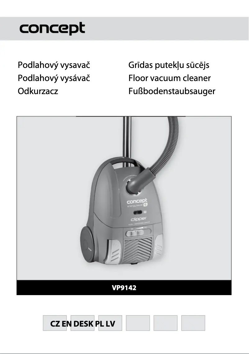 Página 1 del manual Manual de usuario Concept VP-9142