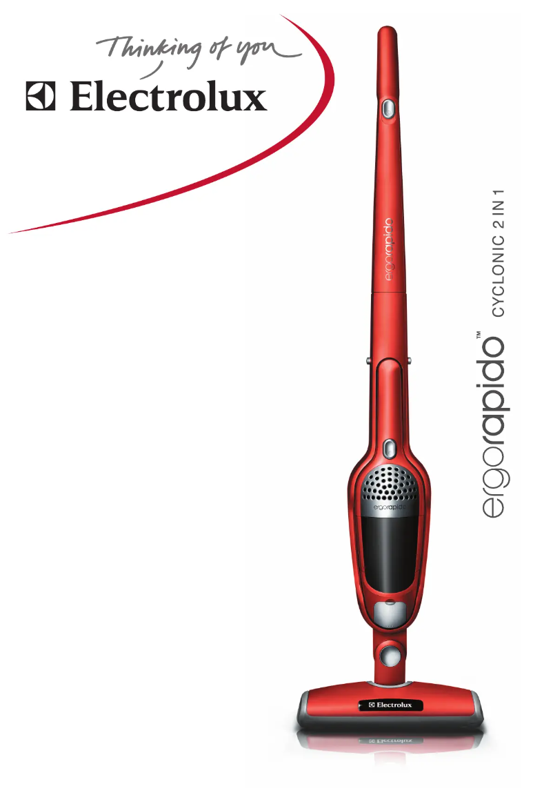 Page n°1 - Manuel utilisateur Electrolux ErgoRapido ZB271