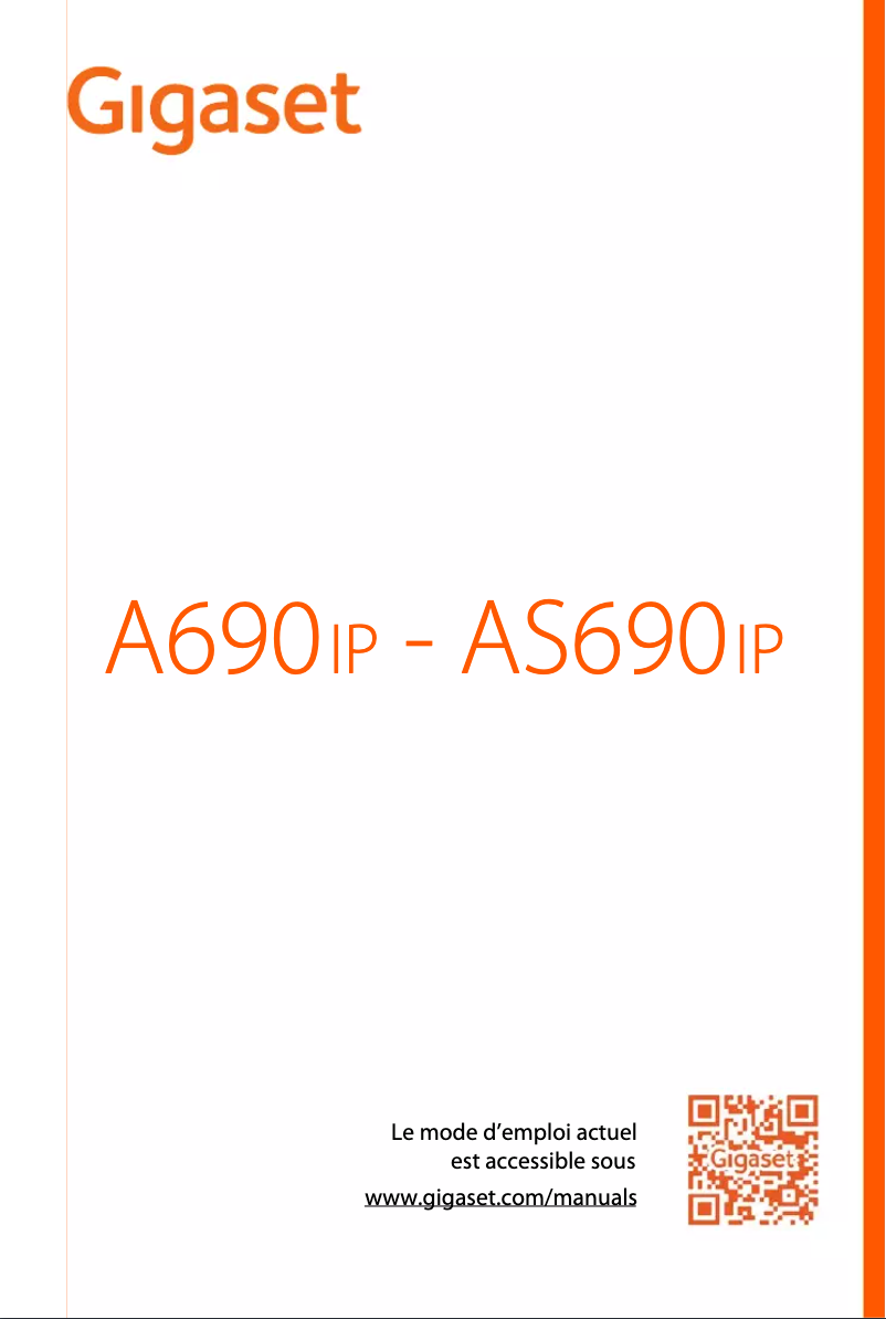 Page 1 de la notice Manuel utilisateur Gigaset A690IP