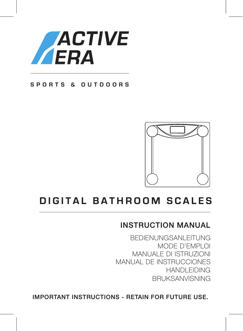Page 1 de la notice Manuel utilisateur Active Era BS-01