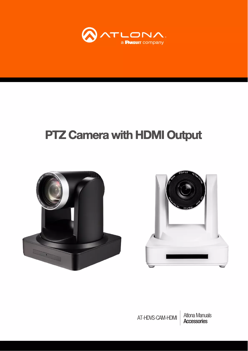 Page n°1 - Manuel utilisateur Atlona HDVS-CAM-HDMI-W