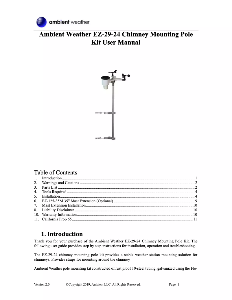Image de la première page du manuel de l'appareil EZ-29-24