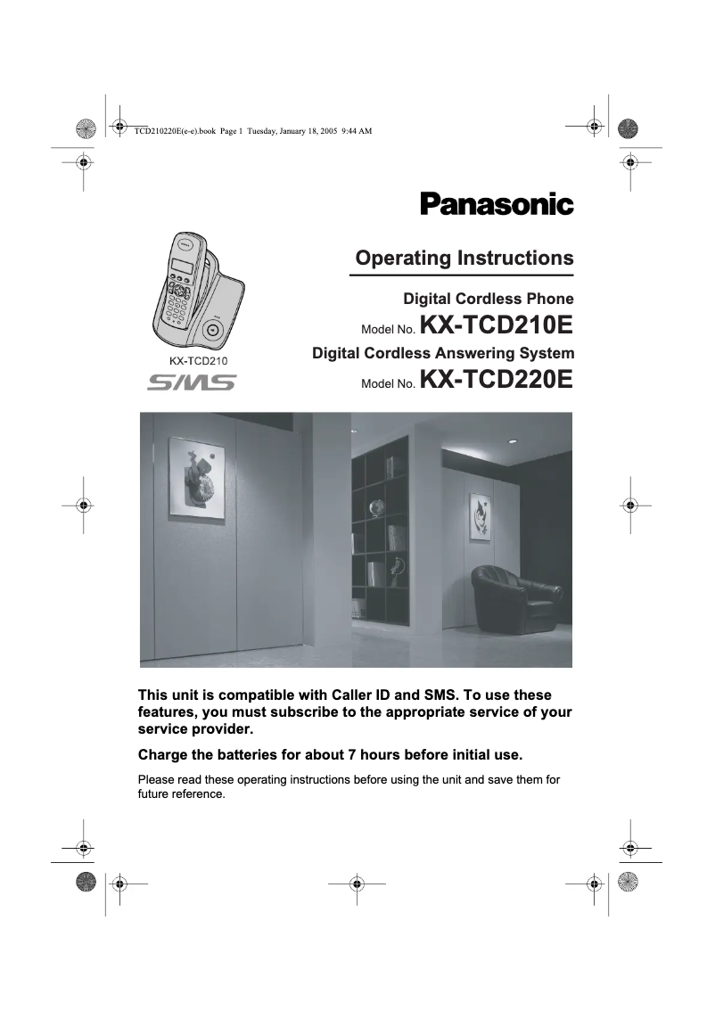 Página 1 del manual Manual de usuario Panasonic KX-TCD220E