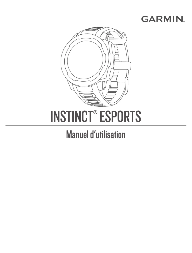 Page n°1 - Manuel utilisateur Garmin Instinct Esports