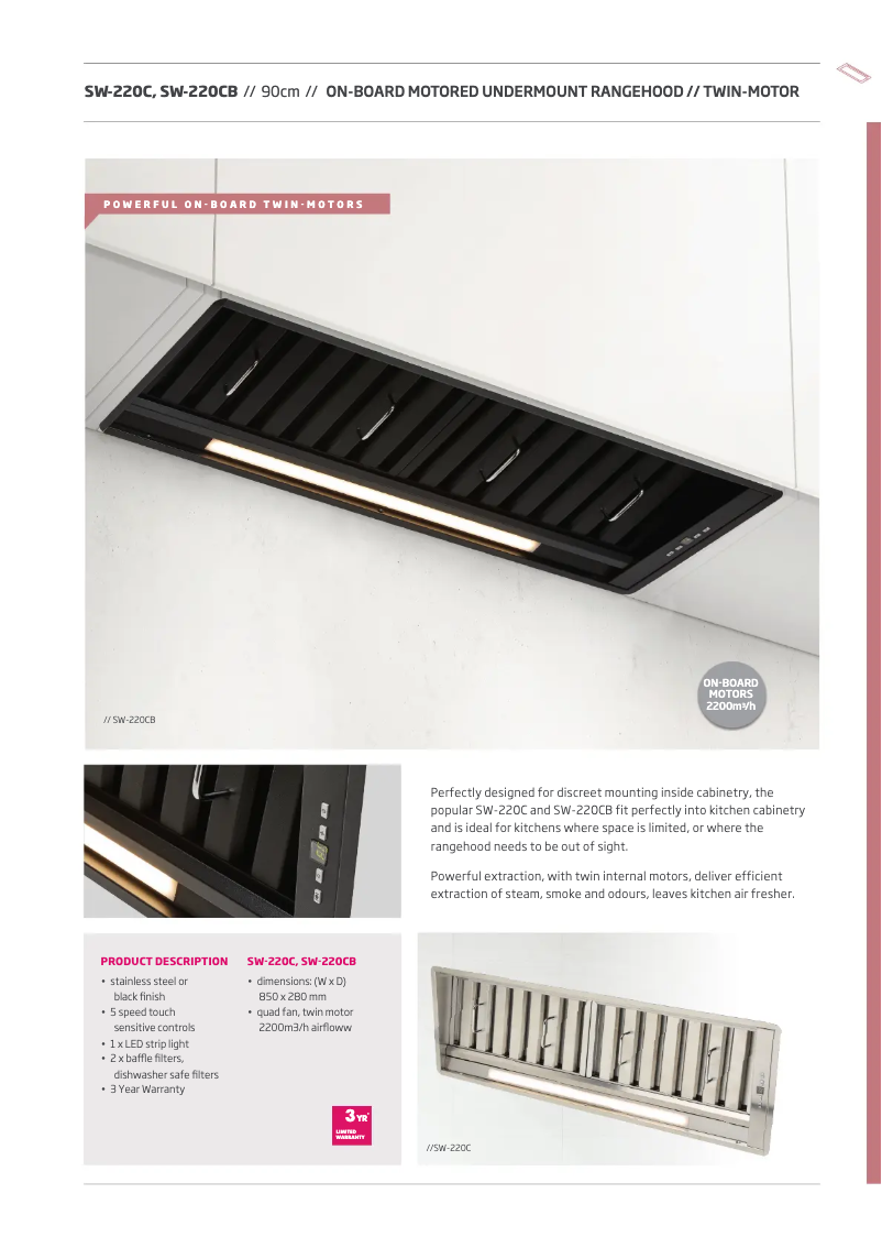 Image de la première page du manuel de l'appareil SW-220C