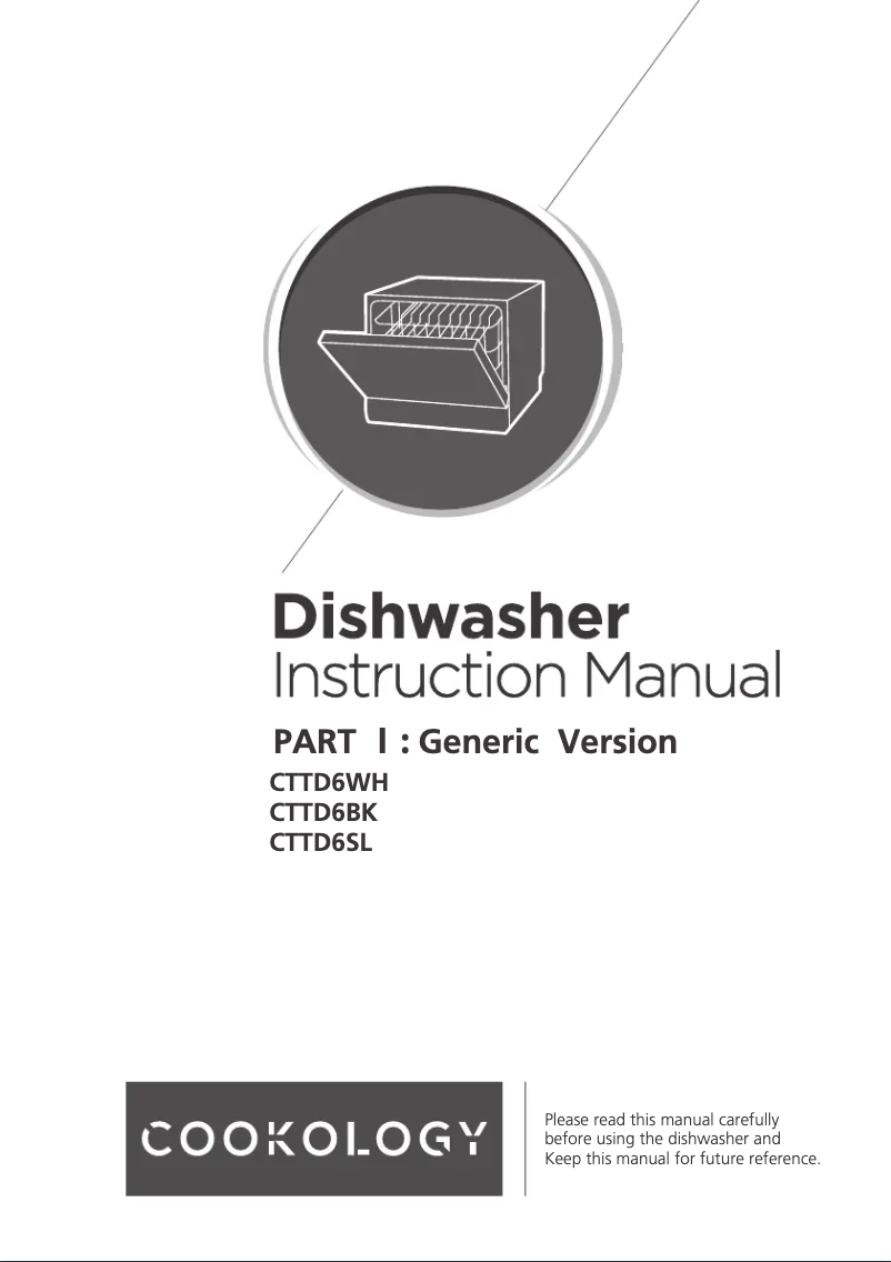 Page 1 de la notice Manuel utilisateur Cookology CTTD6SL
