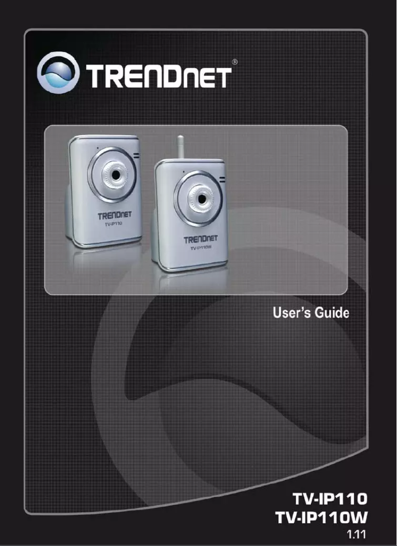 Page n°1 - Manuel utilisateur TRENDnet TV-IP110W