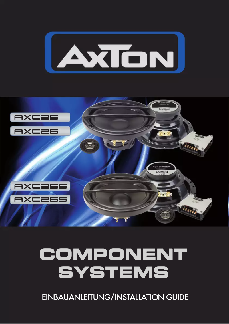 Imagen de la primera página del manual del dispositivo AXC25