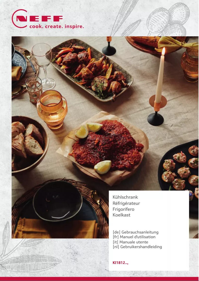 Page 1 de la notice Manuel utilisateur Neff KI1812FE0