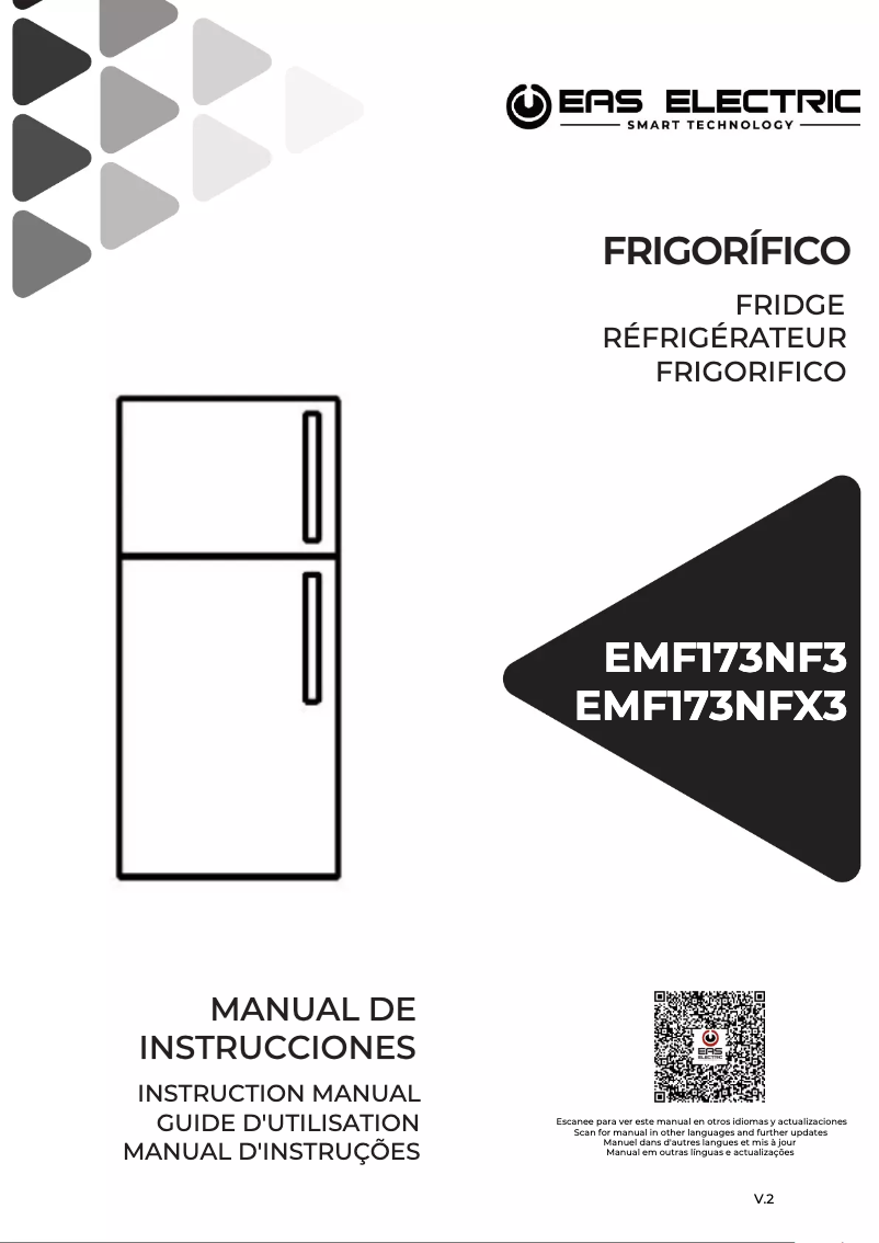 Page n°1 - Manuel utilisateur EAS Electric EMF173NFX3