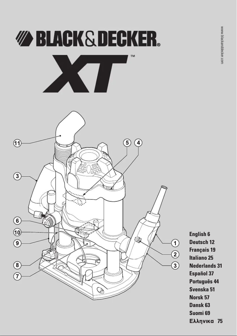 Page n°1 - Manuel utilisateur Black & Decker XTW1500E
