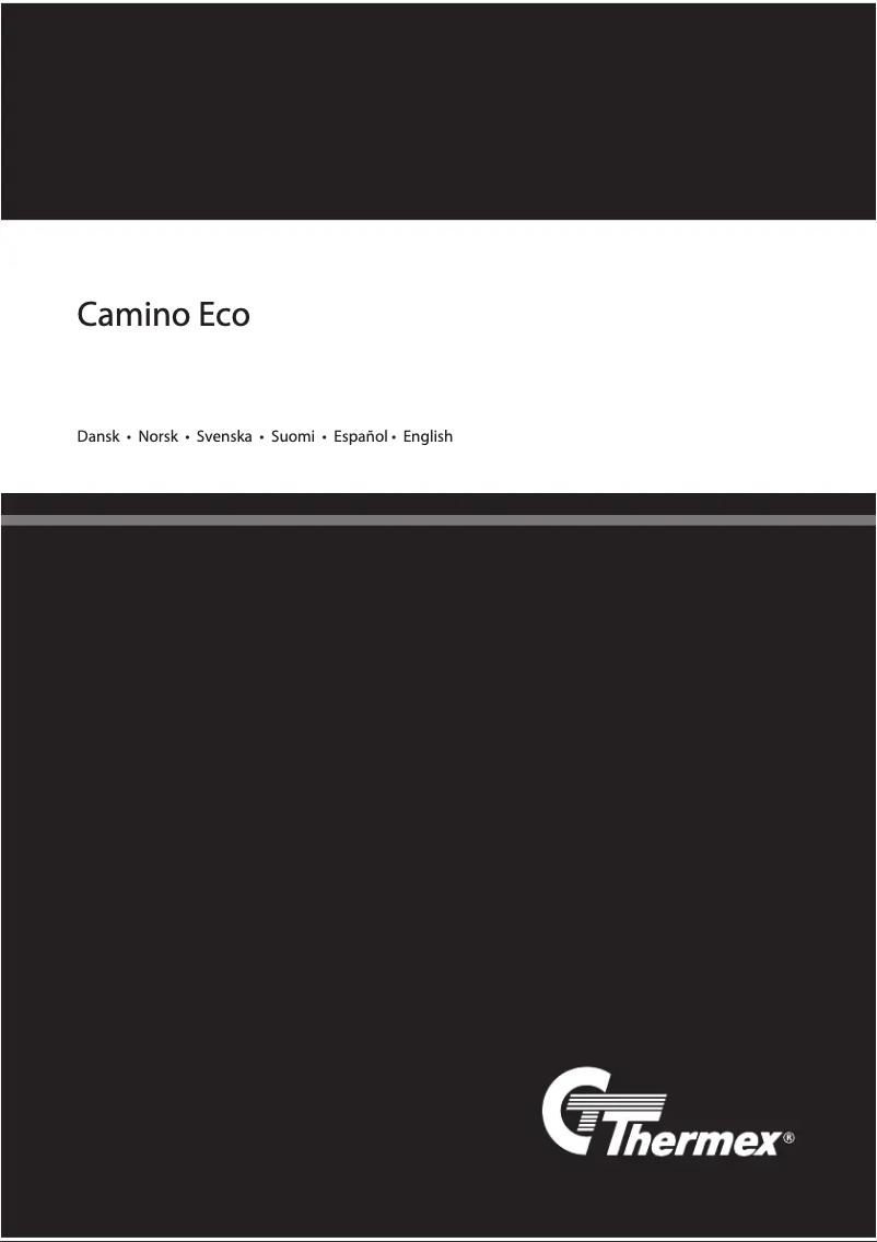 Page n°1 - Manuel utilisateur Thermex Camino Eco II