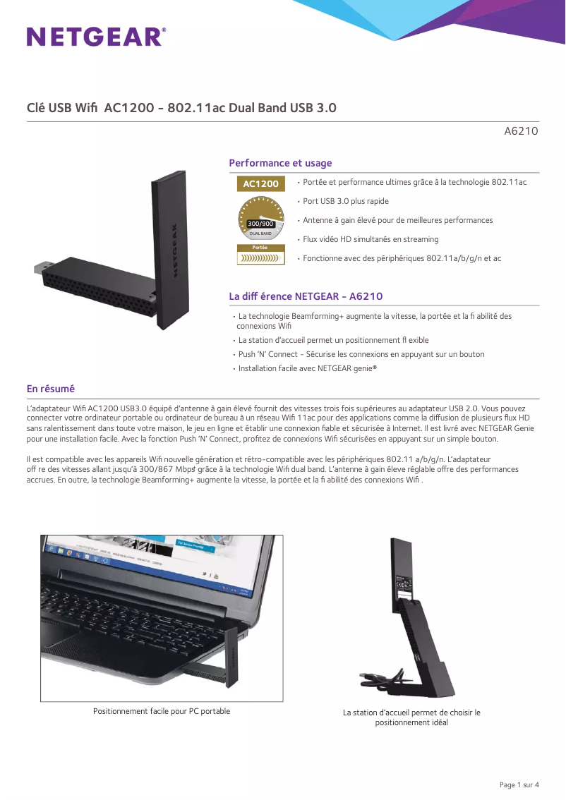 Image de la première page du manuel de l'appareil A6210