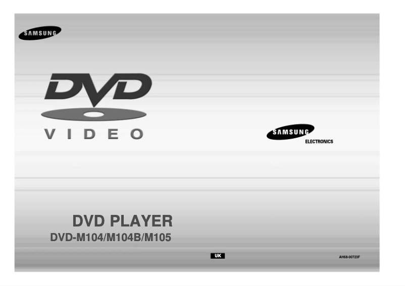 Image de la première page du manuel de l'appareil DVD-M104B