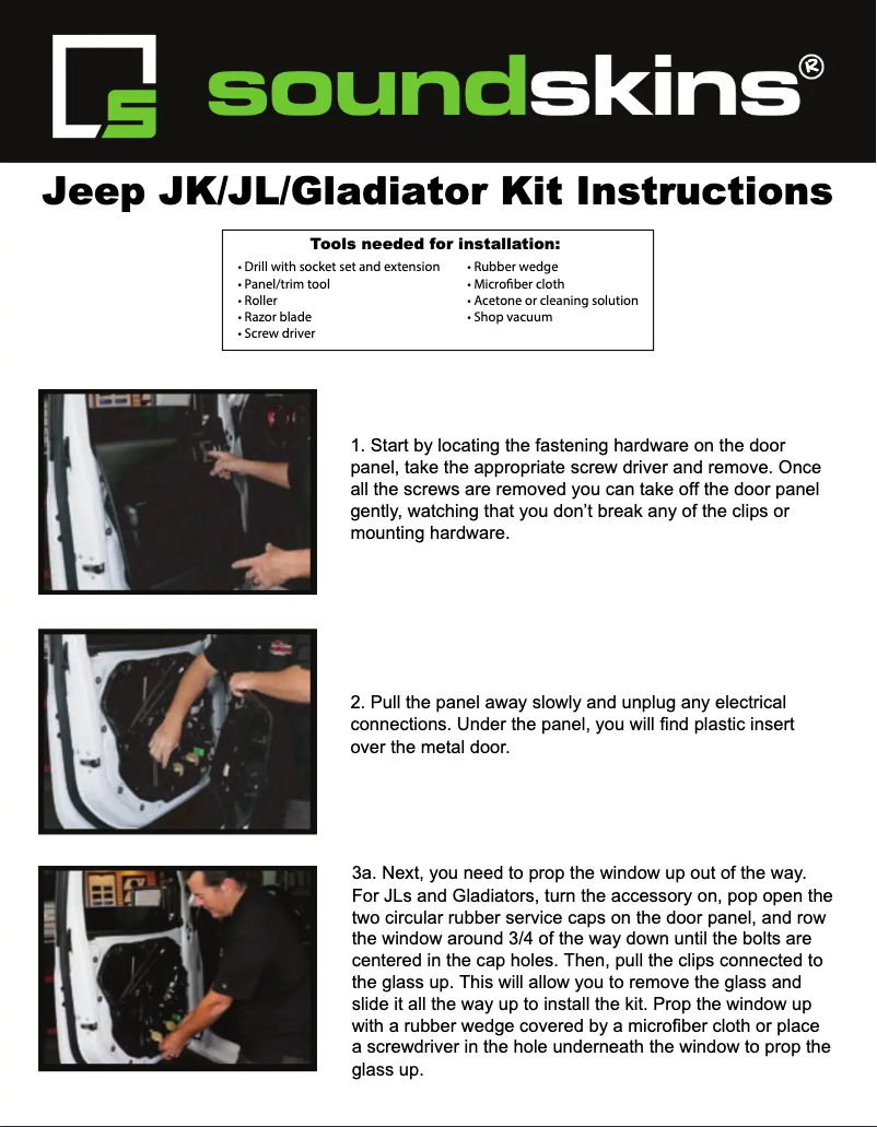 Page n°1 - Manuel utilisateur Soundskins SSK-GLDTR