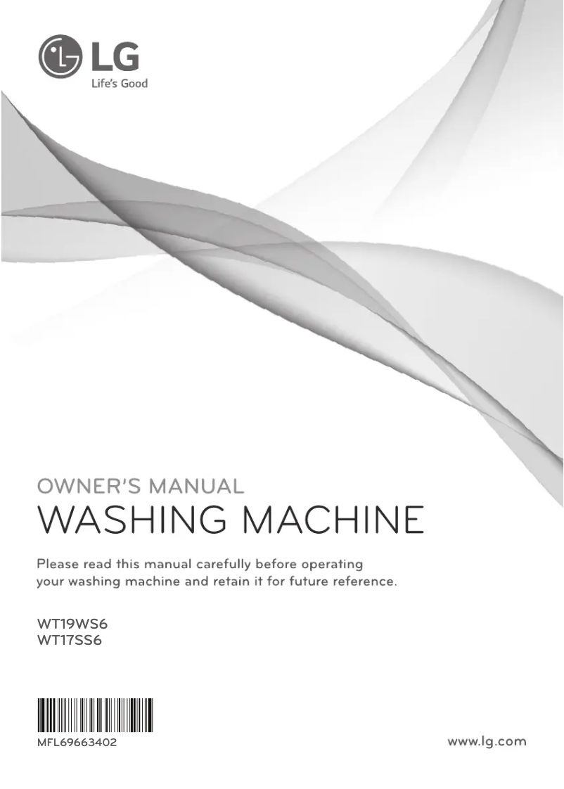 Page n°1 - Manuel utilisateur LG WT19WS6
