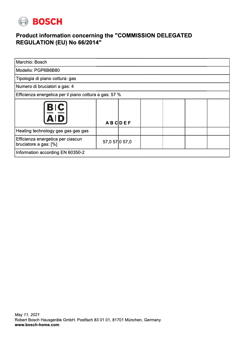 Image de la première page du manuel de l'appareil Serie 4 PGP6B6B80