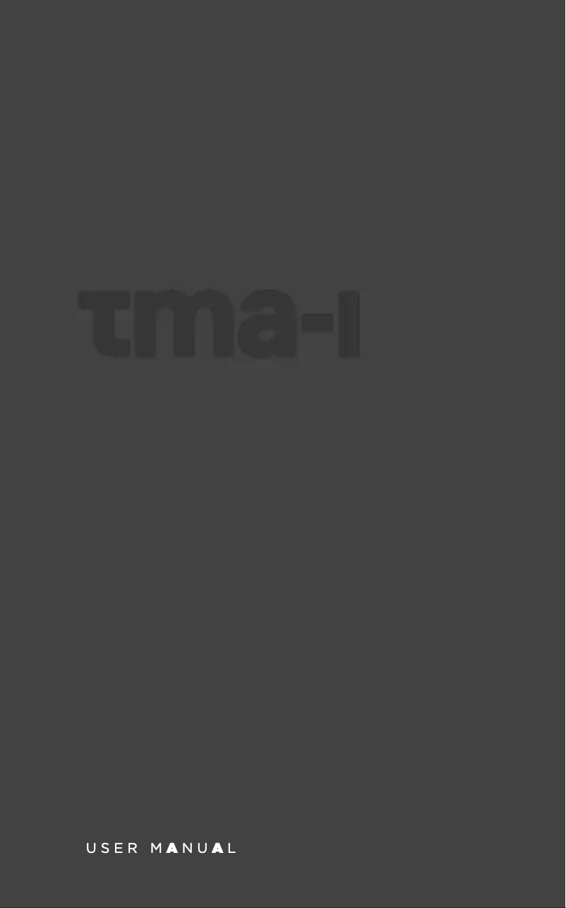 Page n°1 - Manuel utilisateur AIAIAI TMA-1