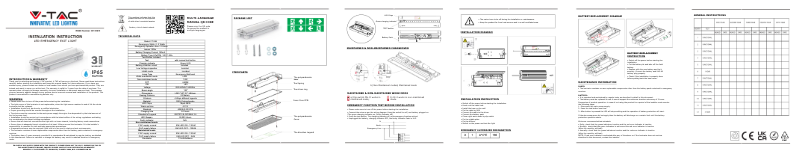 Page 1 de la notice Manuel utilisateur V-TAC VT-996