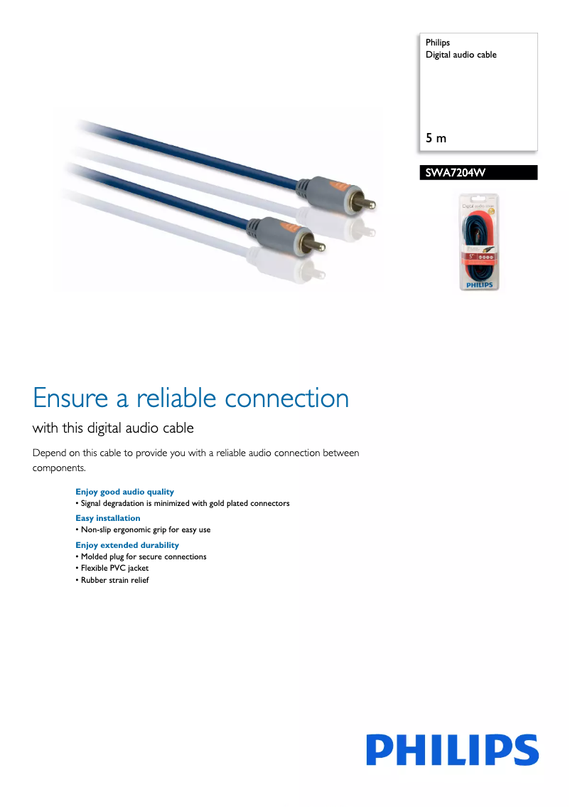 Page n°1 - Brochure Philips SWA7204W