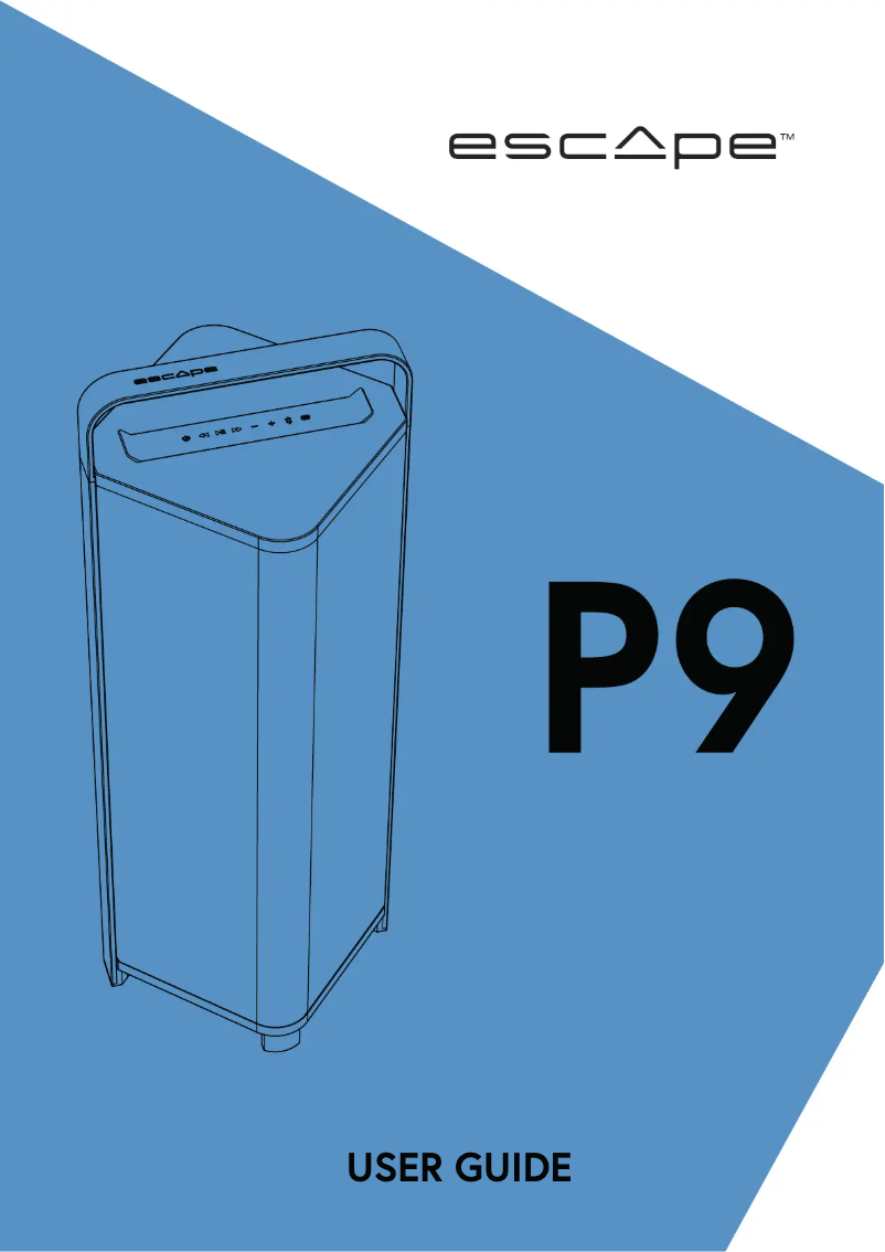 Image de la première page du manuel de l'appareil P9