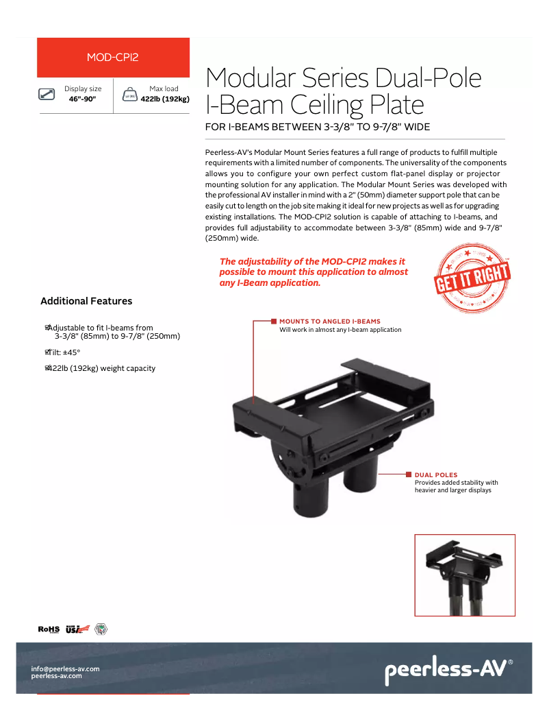 Image de la première page du manuel de l'appareil MOD-CPI2