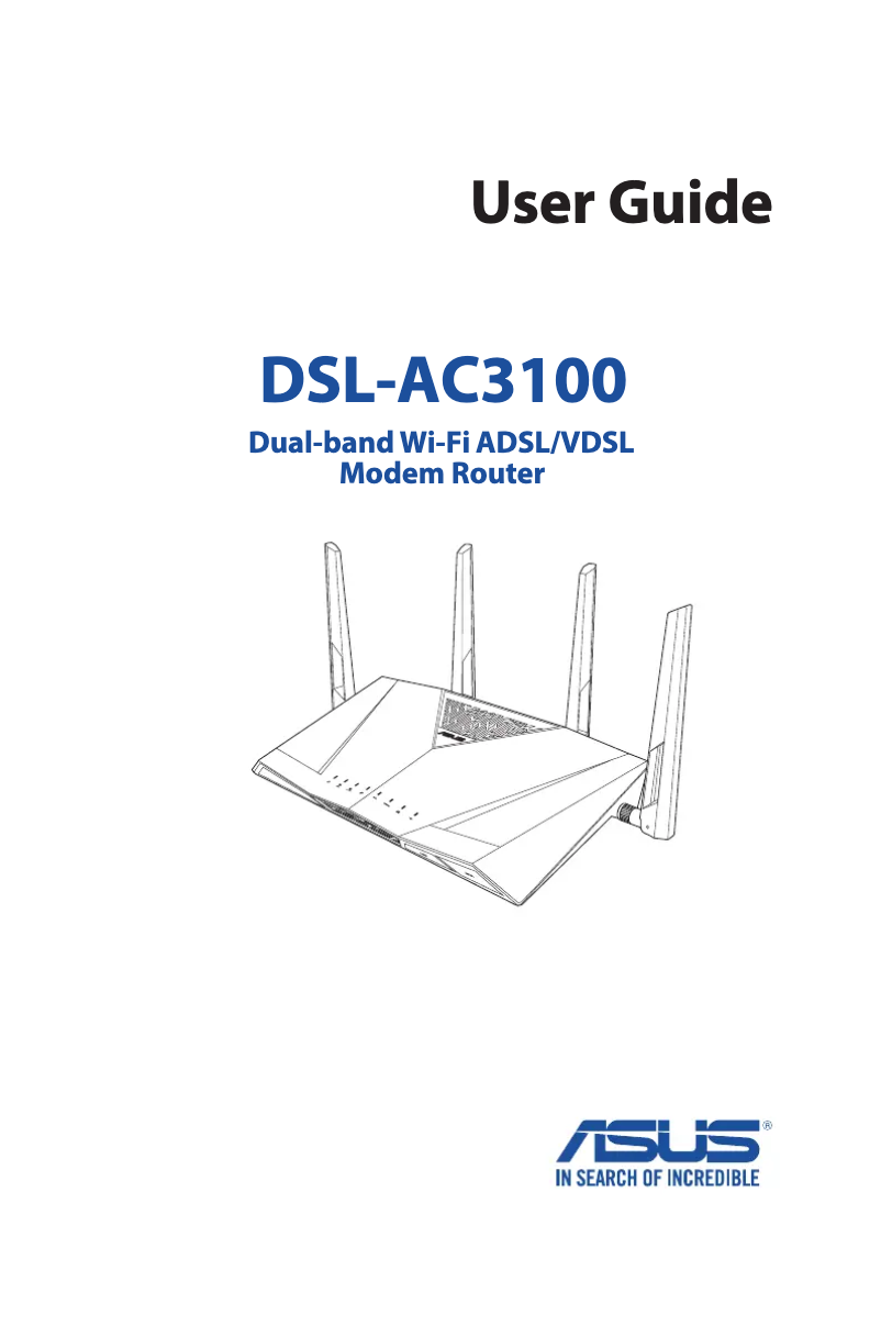 Image de la première page du manuel de l'appareil DSL-AC3100