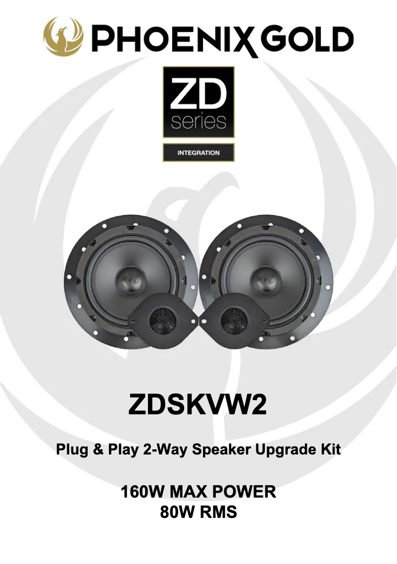 Page 1 of the manual User Manual Phoenix Gold ZDSKVW2