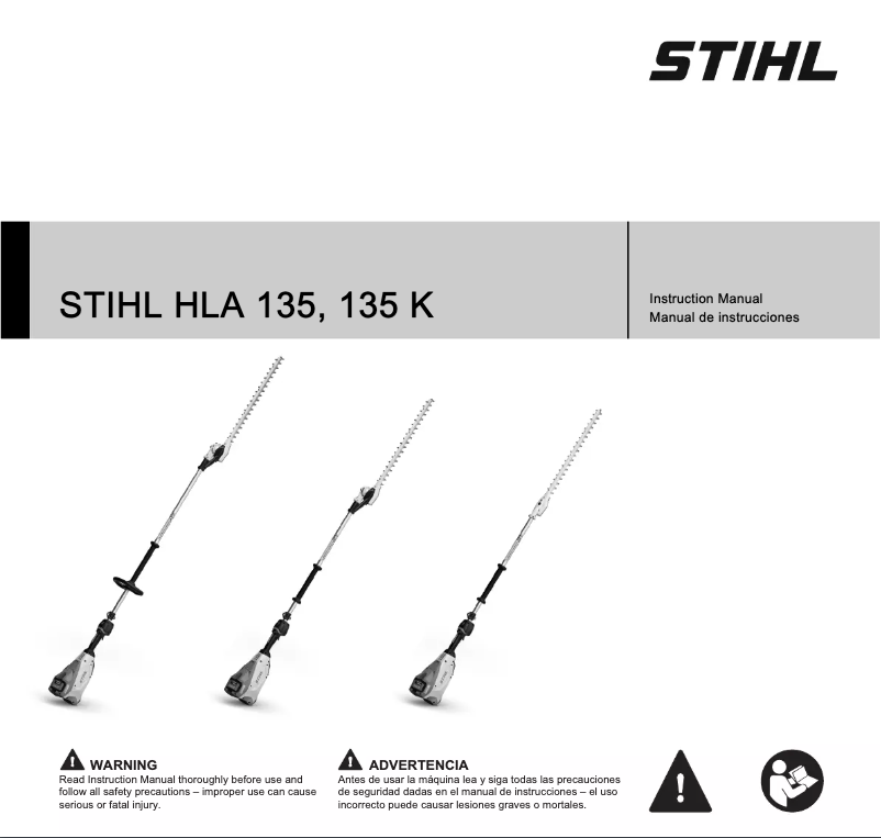 Page 1 de la notice Manuel utilisateur Stihl HLA 135 K