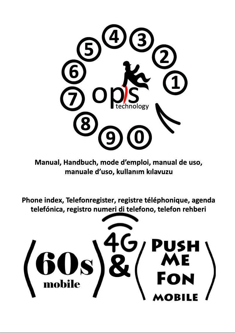 Page 1 de la notice Manuel utilisateur Opis 60s mobile