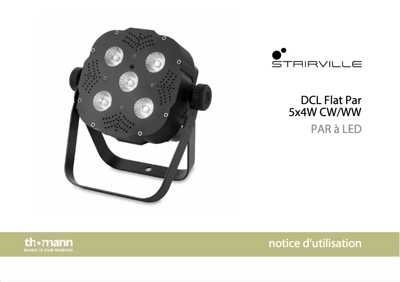 Image de la première page du manuel de l'appareil DCL Flat Par 5x4W