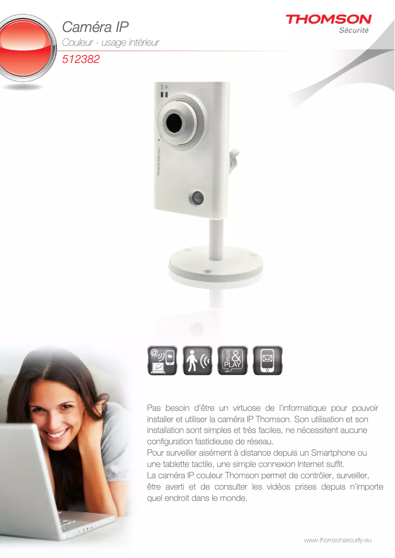 Page 1 de la notice Fiche technique Thomson 512382N