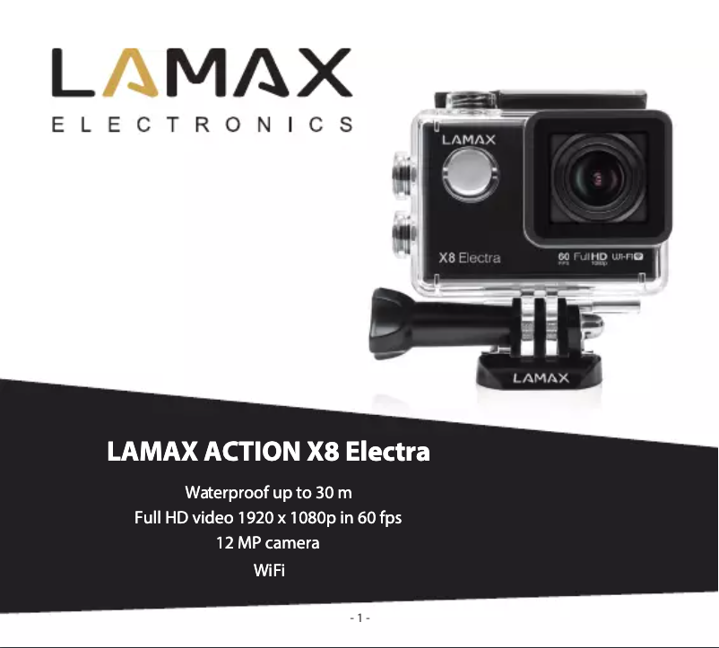 Image de la première page du manuel de l'appareil X8