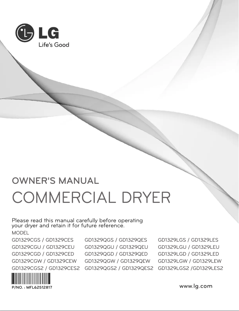 Page n°1 - Manuel utilisateur LG GD1329QEW