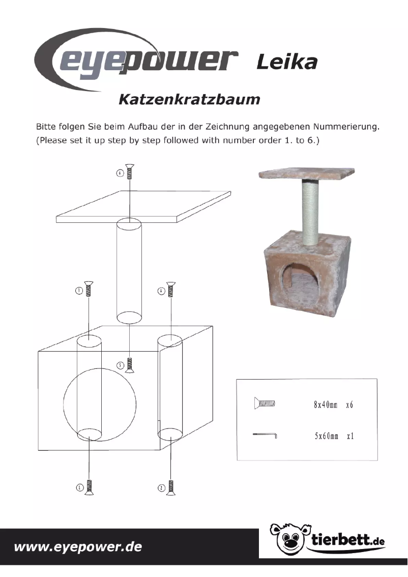 Page n°1 - Manuel utilisateur Eyepower Leika