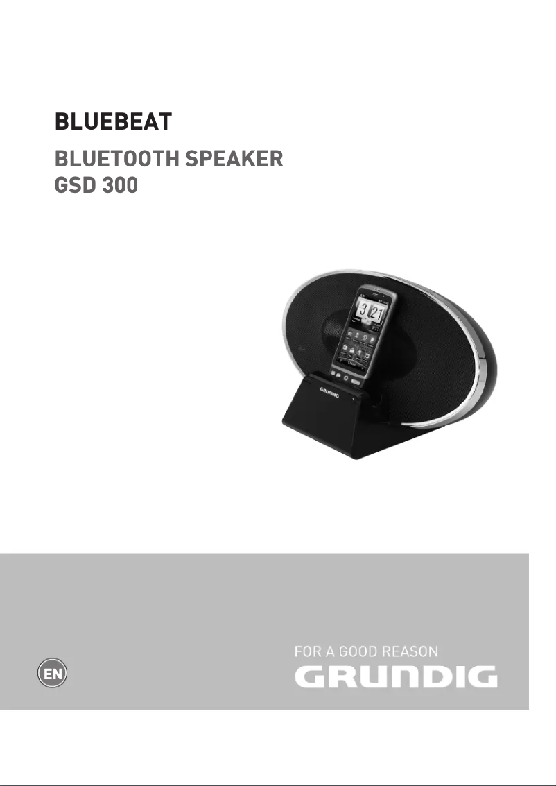 Page 1 de la notice Manuel utilisateur Grundig Bluebeat GSD 300
