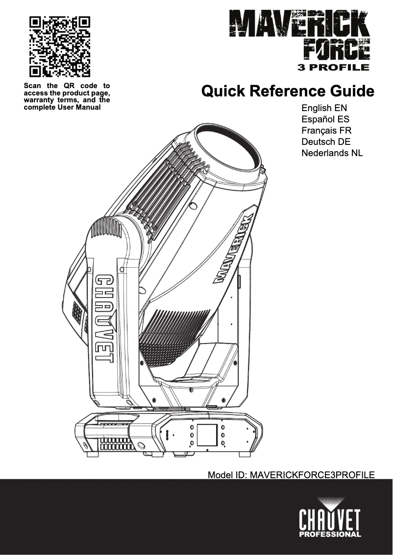 Page n°1 - Manuel utilisateur Chauvet Maverick Force 3 Profile
