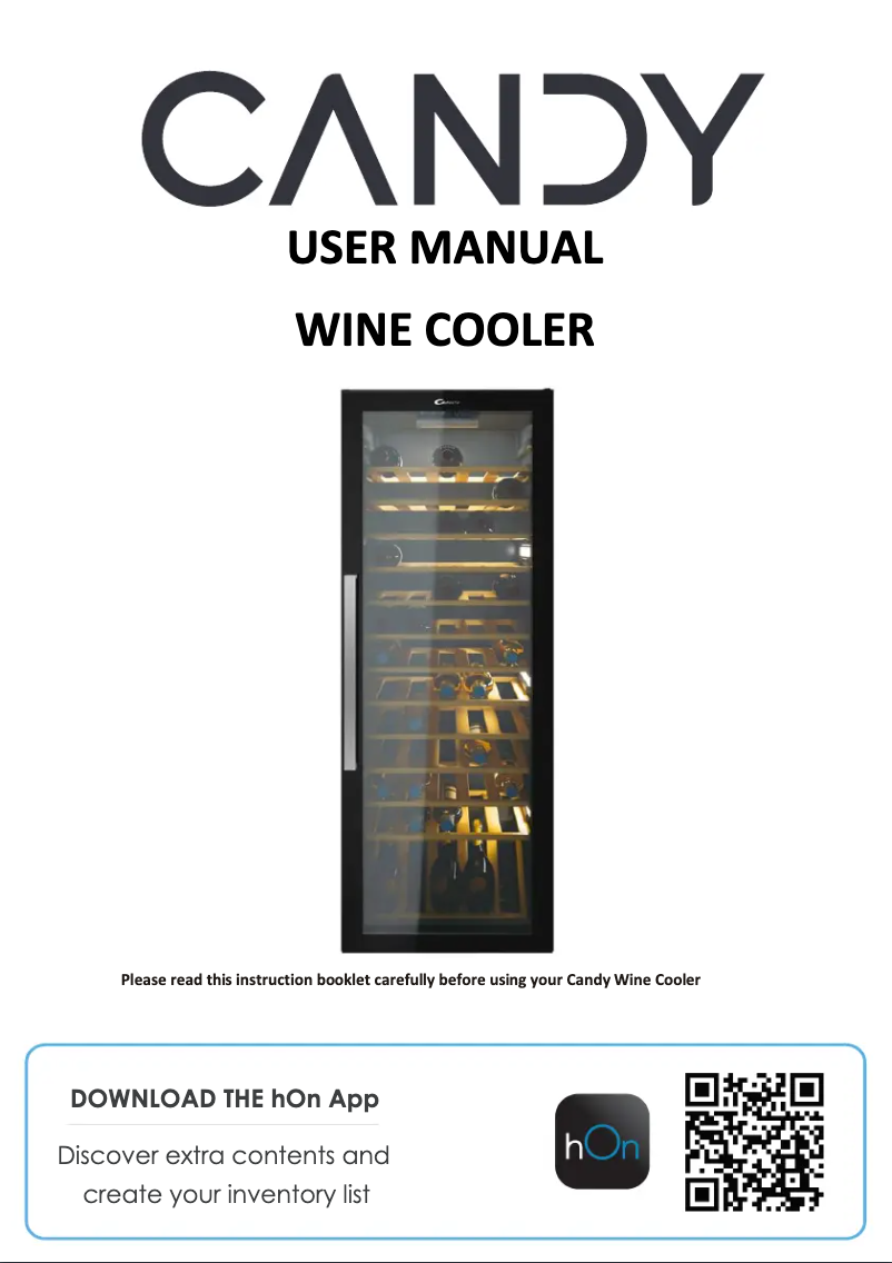 Page 1 de la notice Manuel utilisateur Candy CWC 200 EELW ZA