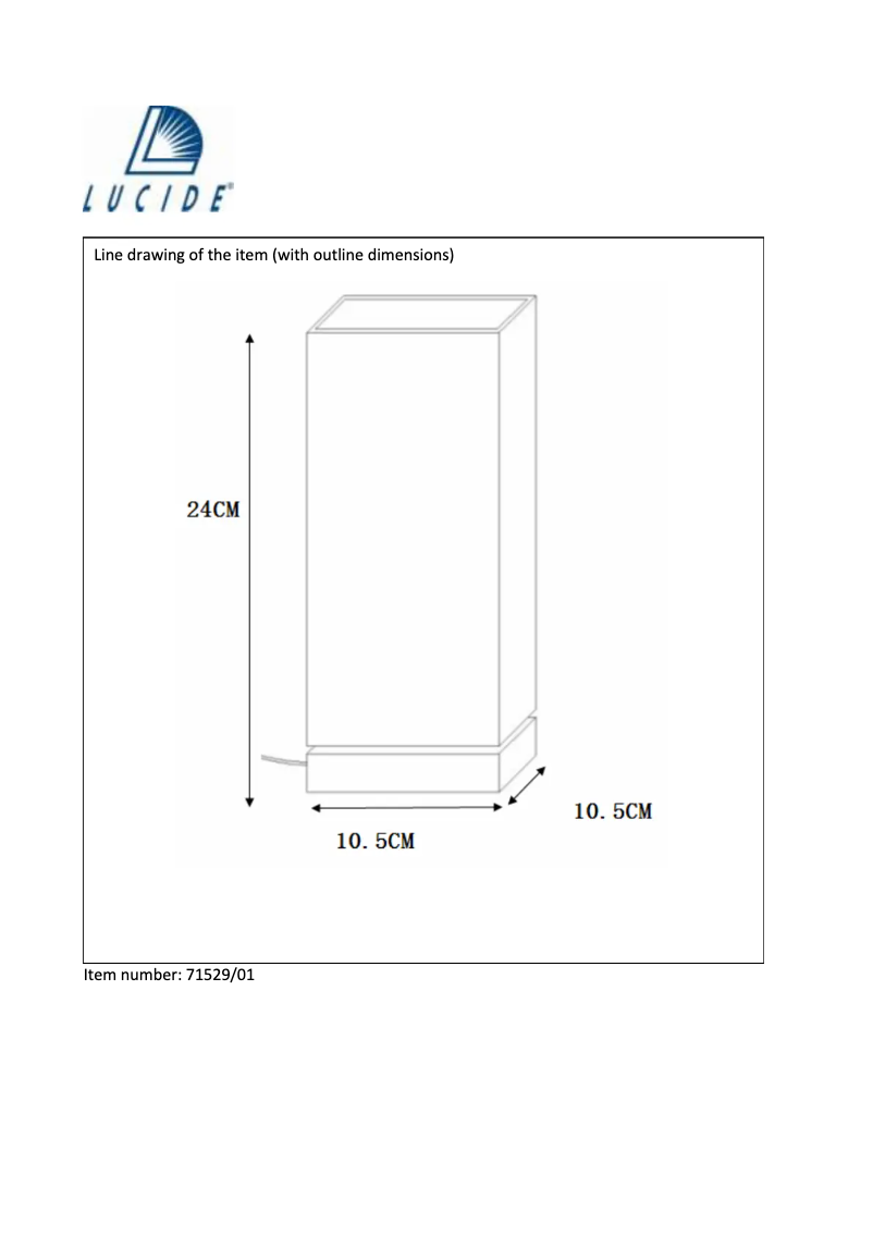 Page n°1 - Manuel utilisateur Lucide Colour-Touch