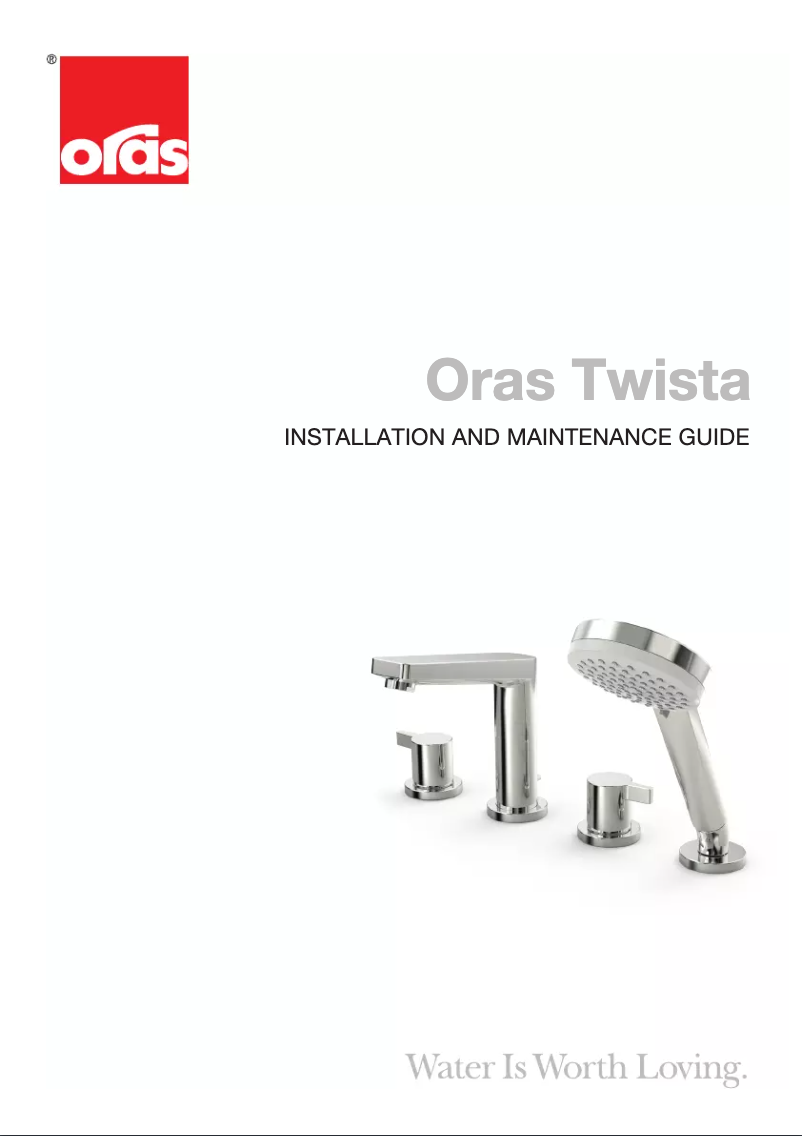 Page 1 de la notice Manuel utilisateur Oras Twista 3843