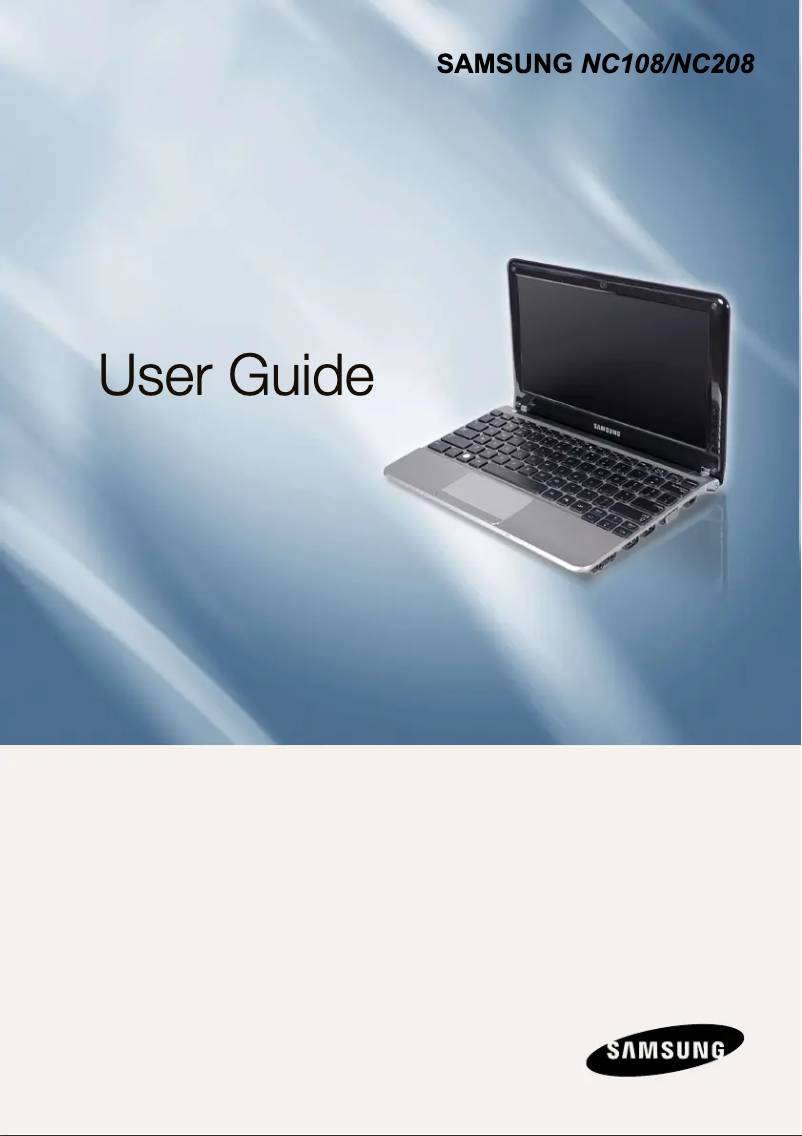 Page n°1 - Manuel utilisateur Samsung NT-NC108