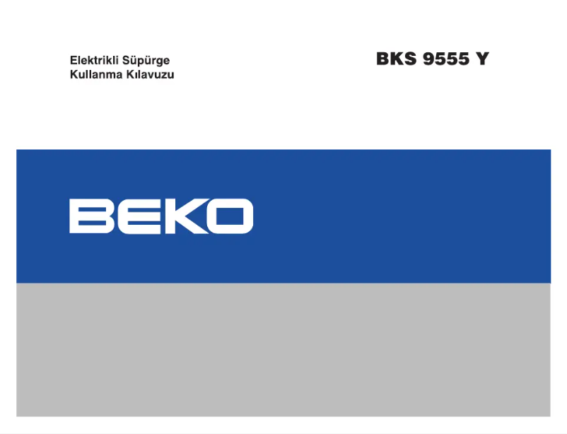 Page 1 de la notice Manuel utilisateur Beko BKS 9555 Y