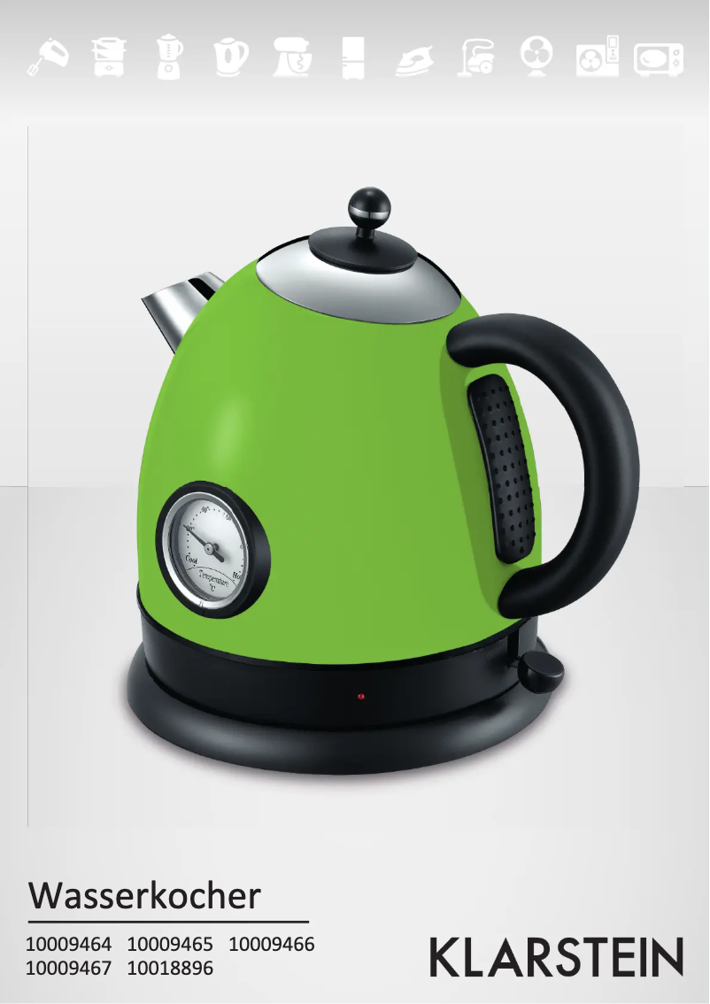 Page 1 de la notice Manuel utilisateur Klarstein 10009467