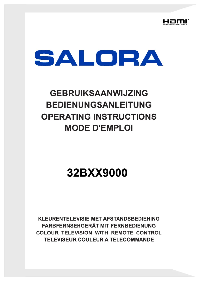 Image de la première page du manuel de l'appareil 32BXX9000