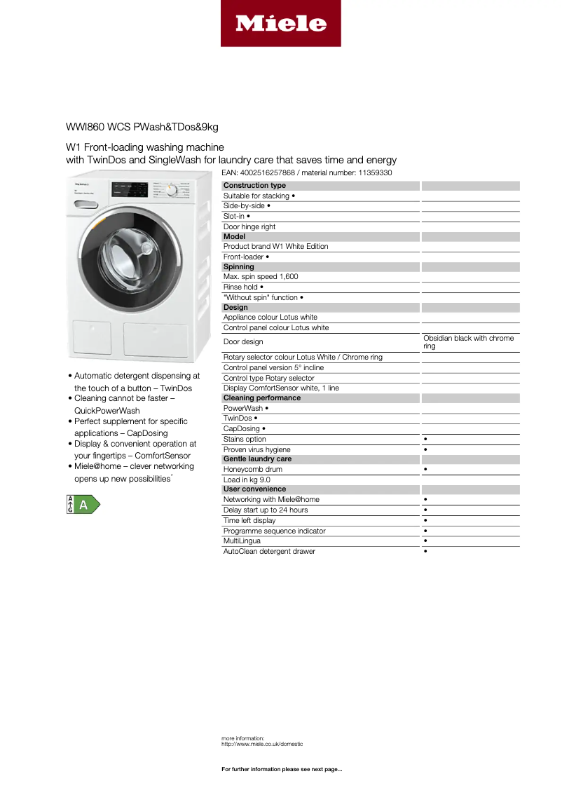 Imagen de la primera página del manual del dispositivo WWI 860 WCS