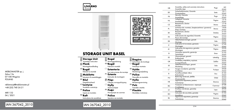 Page 1 de la notice Manuel utilisateur Livarno Lux IAN 367042